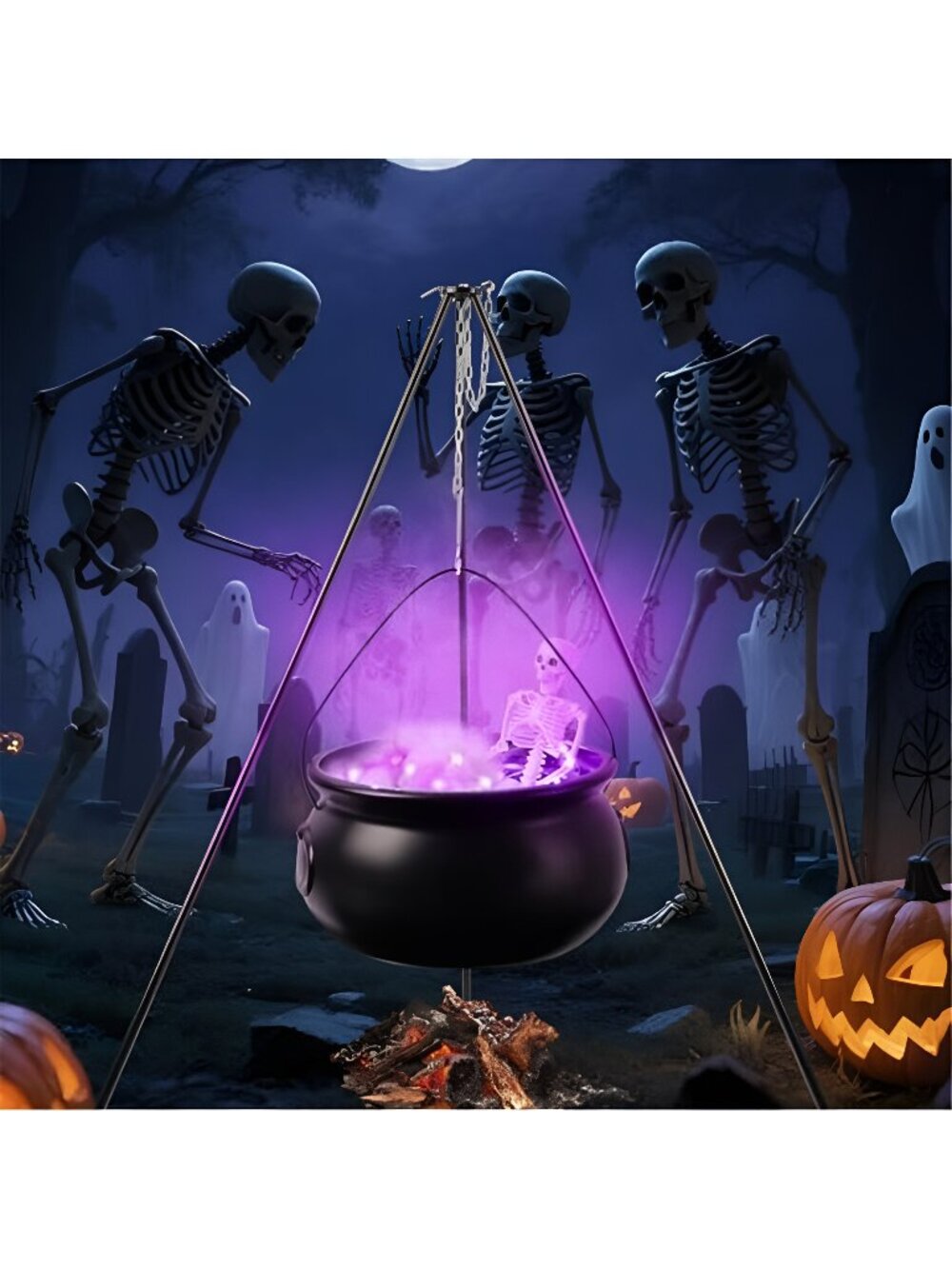 Halloween Decorations Outdoor, Large Witch Cauldron, Halloween Decor, with